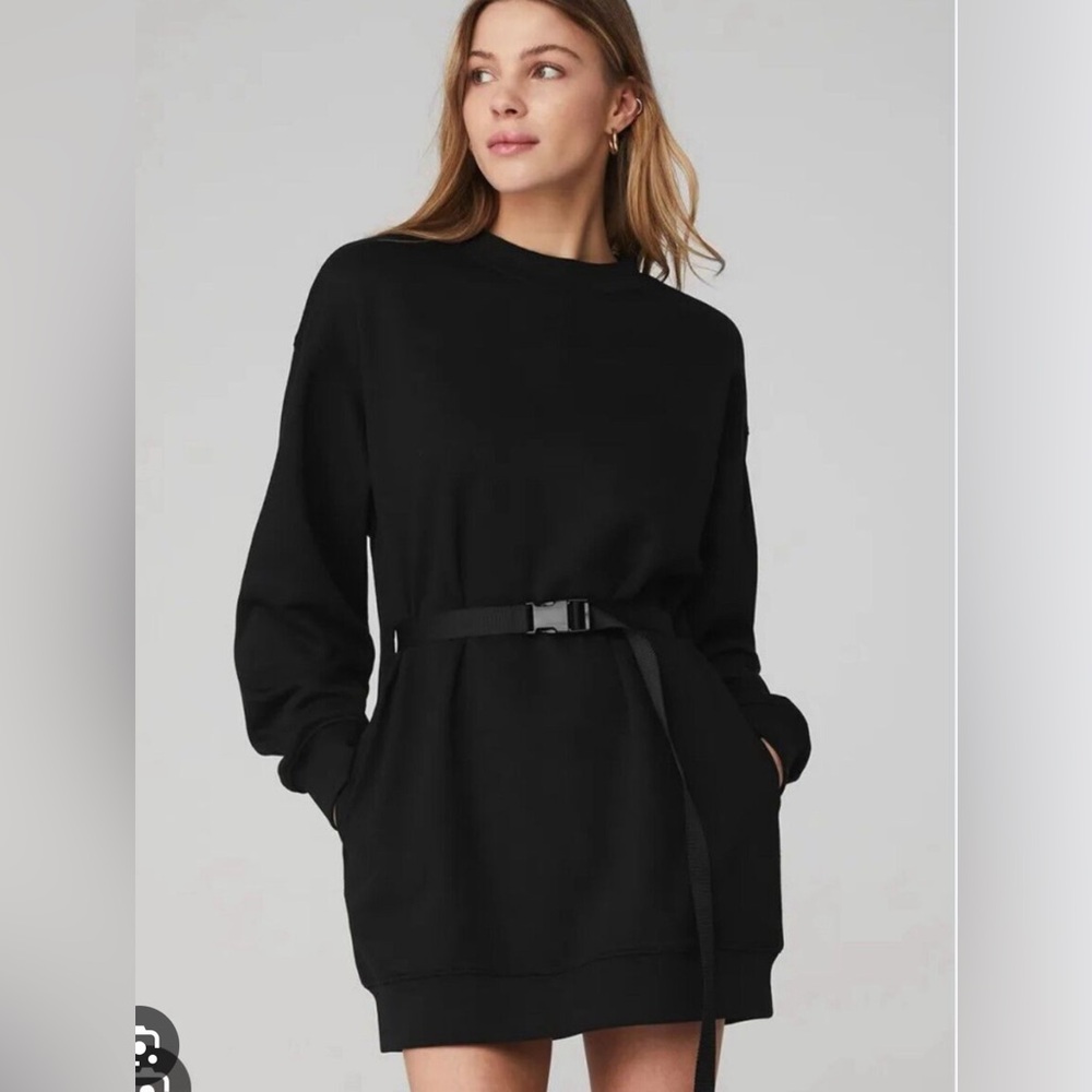 Alo Yoga Cityscape Sweatshirt Dress M